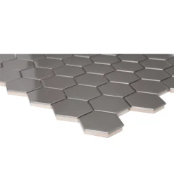 Albena Grey Metal Effect Stainless Steel Mosaic Tile Sheet, (L)300mm (W)300mm -Trade point albena grey metal effect stainless steel mosaic tile sheet l 300mm w 300mm5036581068561 36c