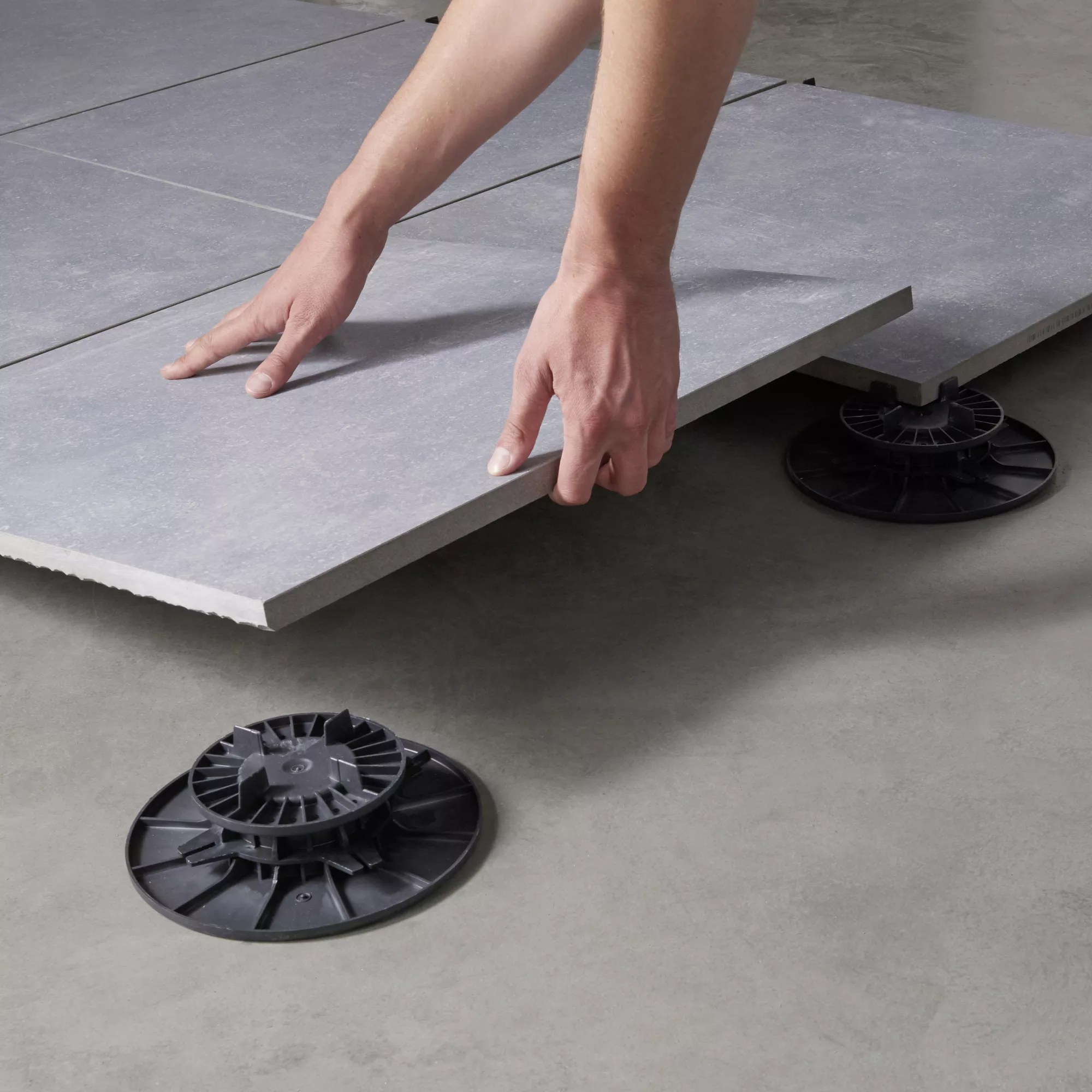 Anthracite Matt Stone Effect Porcelain Outdoor Floor Tile, Pack Of 2, (L)600mm (W)600mm 9 Anthracite Matt Stone Effect Porcelain Outdoor Floor Tile, Pack Of 2, (L)600mm (W)600mm - Image 7