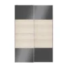 Atomia Anthracite Oak Effect High Gloss 2 Door Sliding Wardrobe Door Kit (H)2250mm (W)1500mm 1 Atomia Anthracite Oak Effect High Gloss 2 Door Sliding Wardrobe Door Kit (H)2250mm (W)1500mm -Trade point atomia anthracite oak effect high gloss 2 door sliding wardrobe door kit h 2250mm w 1500mm5059340103181 21c