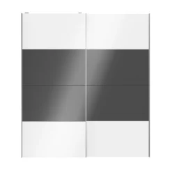 Atomia Anthracite & White High Gloss 2 Door Sliding Wardrobe Door Kit (H)2250mm (W)2000mm 12 Atomia Anthracite & White High Gloss 2 Door Sliding Wardrobe Door Kit (H)2250mm (W)2000mm -Trade point atomia anthracite white high gloss 2 door sliding wardrobe door kit h 2250mm w 2000mm5059340103389 23c
