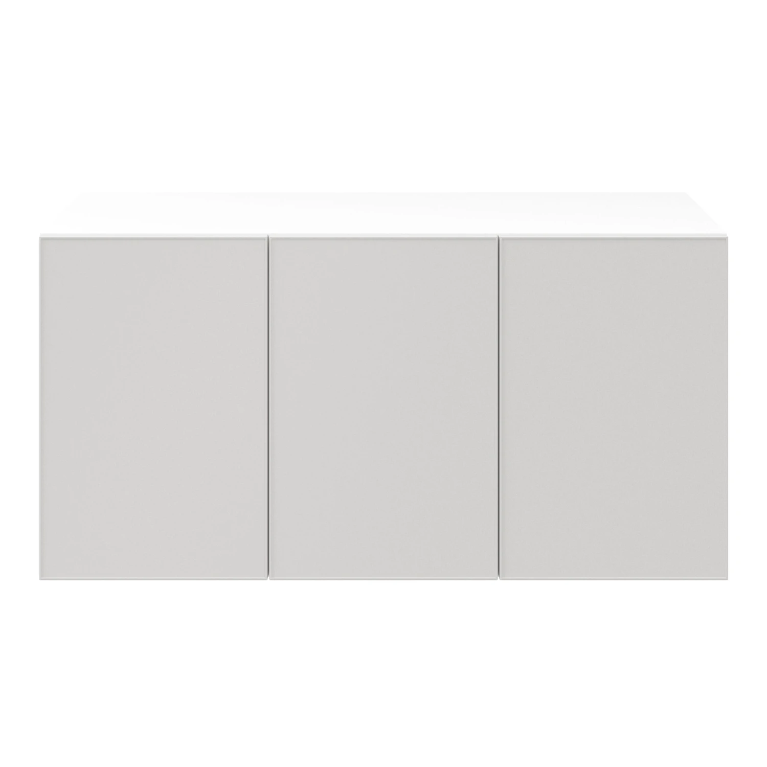Atomia Freestanding Matt Grey & White Chipboard 3 Door 1 Drawer Sideboard (H)750mm (W)1500mm (D)450mm 3 Atomia Freestanding Matt Grey & White Chipboard 3 Door 1 Drawer Sideboard (H)750mm (W)1500mm (D)450mm