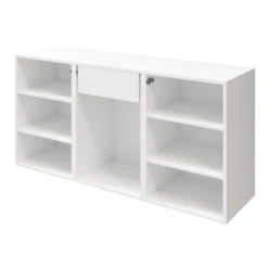 Atomia Freestanding Matt White Chipboard 3 Door 1 Drawer Sideboard (H)750mm (W)1500mm (D)450mm 10 Atomia Freestanding Matt White Chipboard 3 Door 1 Drawer Sideboard (H)750mm (W)1500mm (D)450mm -Trade point atomia freestanding matt white chipboard 3 door 1 drawer sideboard h 750mm w 1500mm d 450mm5059340101088 23c