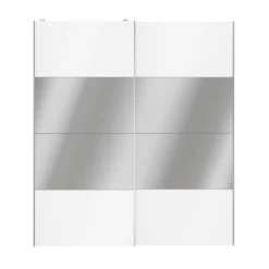 Atomia Freestanding Mirrored White 2 Door Sliding Wardrobe Door Kit (H)2250mm (W)2000mm 11 Atomia Freestanding Mirrored White 2 Door Sliding Wardrobe Door Kit (H)2250mm (W)2000mm -Trade point atomia freestanding mirrored white 2 door sliding wardrobe door kit h 2250mm w 2000mm5059340103471 23c