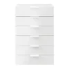Atomia Freestanding White 6 Drawer Single Chest Of Drawers (H)1125mm (W)750mm (D)470mm -Trade point atomia freestanding white 6 drawer single chest of drawers h 1125mm w 750mm d 470mm5059340102566 21c