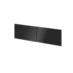 Atomia Gloss Anthracite Sliding Wardrobe Door (H)560mm (W)987mm, Pack Of 4