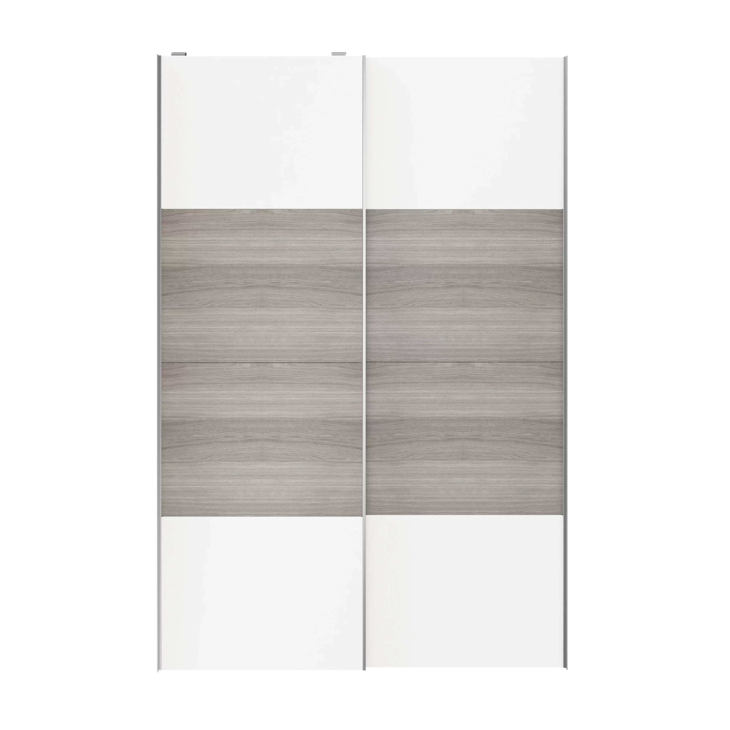 Atomia Grey & White Oak Effect 2 Door Sliding Wardrobe Door Kit (H)2250mm (W)1500mm 6 Atomia Grey & White Oak Effect 2 Door Sliding Wardrobe Door Kit (H)2250mm (W)1500mm - Image 4