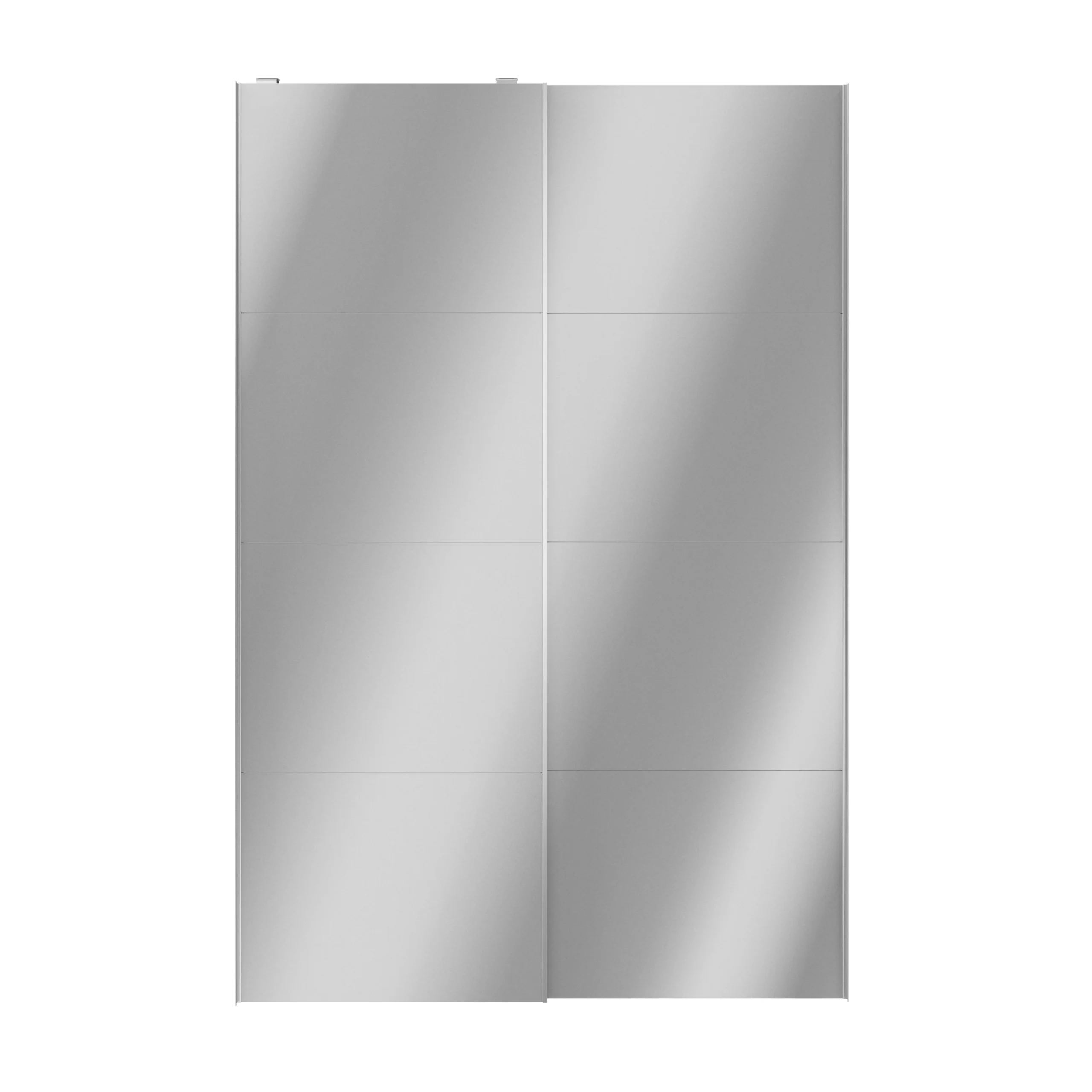 Atomia Mirrored 2 Door Sliding Wardrobe Door Kit (H)2250mm (W)1500mm 3 Atomia Mirrored 2 Door Sliding Wardrobe Door Kit (H)2250mm (W)1500mm