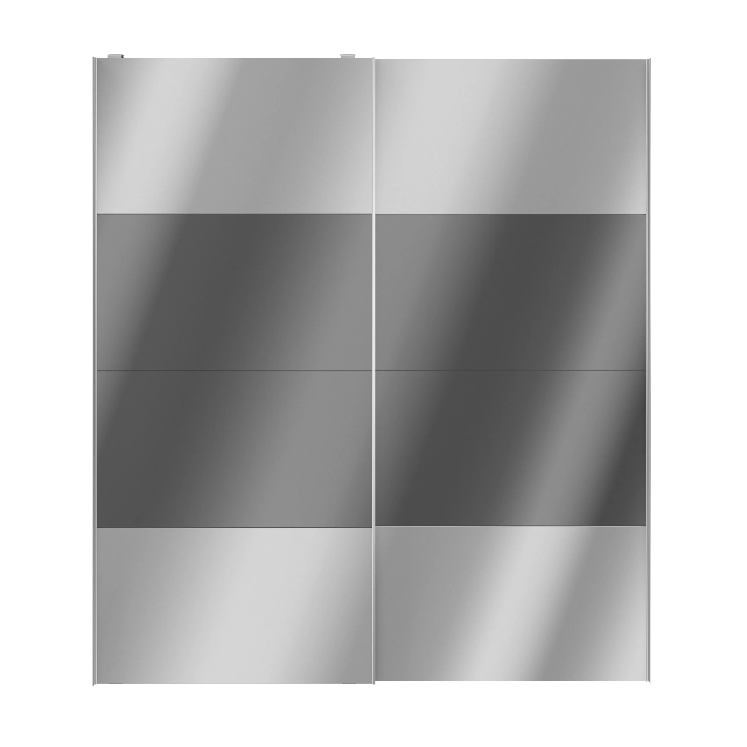 Atomia Mirrored Anthracite High Gloss 2 Door Sliding Wardrobe Door Kit (H)2250mm (W)2000mm 6 Atomia Mirrored Anthracite High Gloss 2 Door Sliding Wardrobe Door Kit (H)2250mm (W)2000mm - Image 4