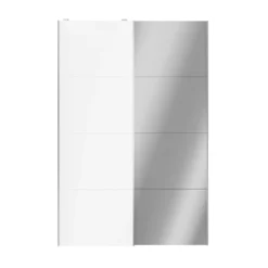Atomia Mirrored White 2 Door Sliding Wardrobe Door Kit (H)2250mm (W)1500mm 11 Atomia Mirrored White 2 Door Sliding Wardrobe Door Kit (H)2250mm (W)1500mm -Trade point atomia mirrored white 2 door sliding wardrobe door kit h 2250mm w 1500mm5059340103266 22c