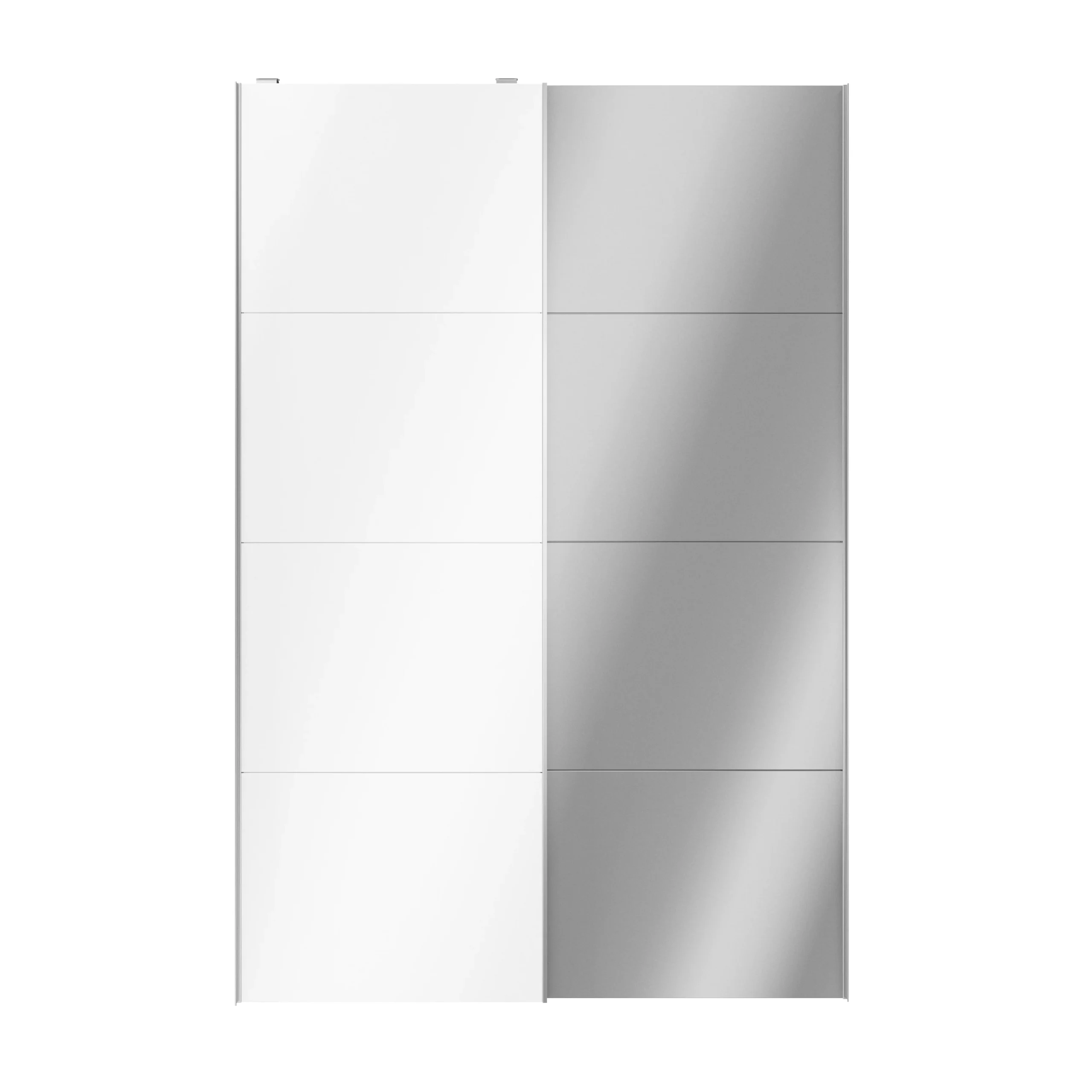Atomia Mirrored White High Gloss 2 Door Sliding Wardrobe Door Kit (H)2250mm (W)1500mm 5 Atomia Mirrored White High Gloss 2 Door Sliding Wardrobe Door Kit (H)2250mm (W)1500mm - Image 3