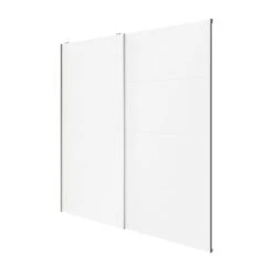 Atomia White 2 Door Sliding Wardrobe Door Kit (H)2250mm (W)2000mm -Trade point atomia white 2 door sliding wardrobe door kit h 2250mm w 2000mm5059340103327 22c