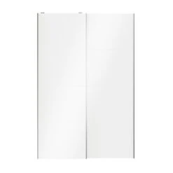 Atomia White High Gloss 2 Door Sliding Wardrobe Door Kit (H)2250mm (W)1500mm