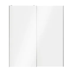 Atomia White High Gloss 2 Door Sliding Wardrobe Door Kit (H)2250mm (W)2000mm