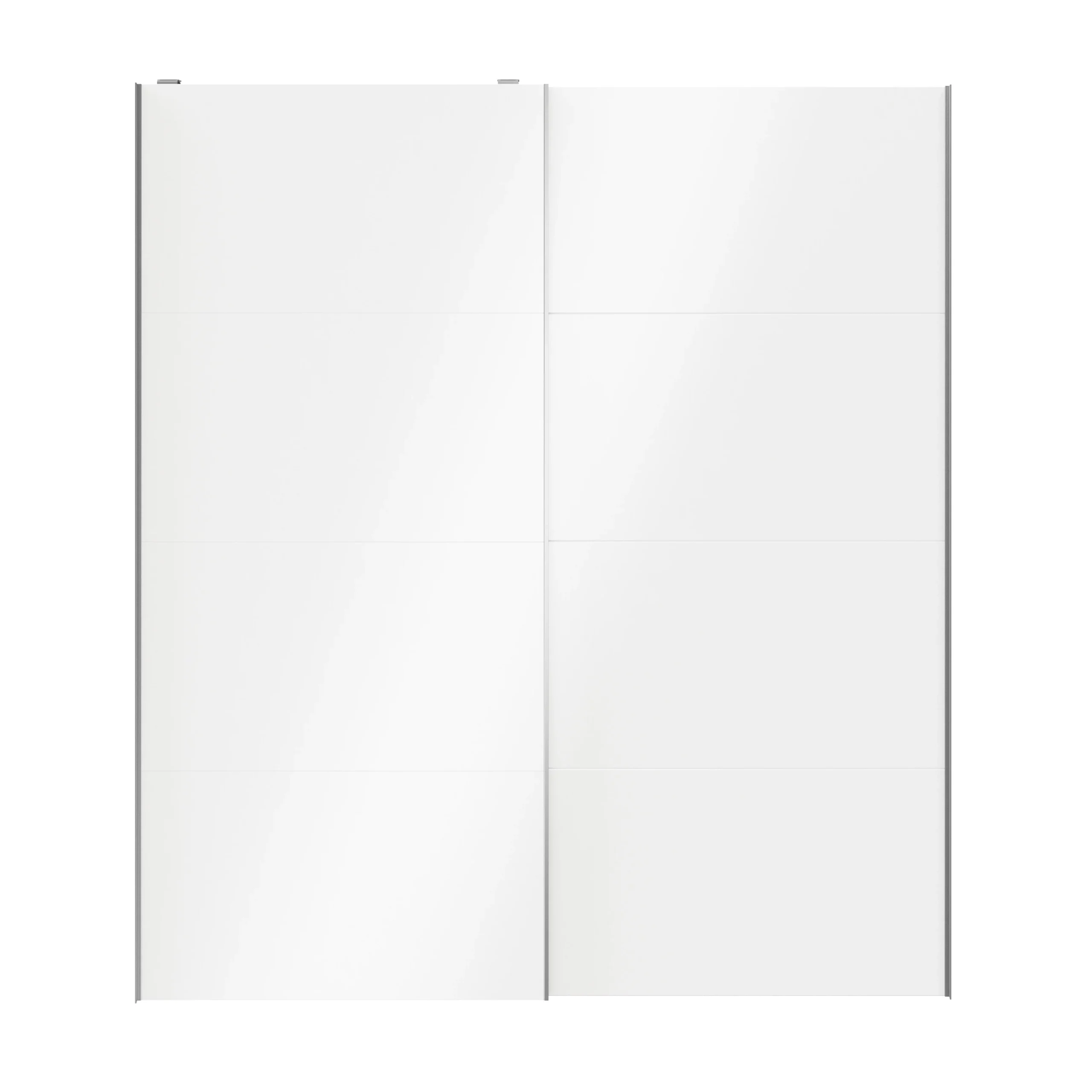 Atomia White High Gloss 2 Door Sliding Wardrobe Door Kit (H)2250mm (W)2000mm 3 Atomia White High Gloss 2 Door Sliding Wardrobe Door Kit (H)2250mm (W)2000mm