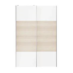 Atomia White Oak Effect 2 Door Sliding Wardrobe Door Kit (H)2250mm (W)1500mm -Trade point atomia white oak effect 2 door sliding wardrobe door kit h 2250mm w 1500mm5059340103259 23c