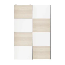 Atomia White Oak Effect 2 Door Sliding Wardrobe Door Kit (H)2250mm (W)1500mm -Trade point atomia white oak effect 2 door sliding wardrobe door kit h 2250mm w 1500mm5059340103259 24c