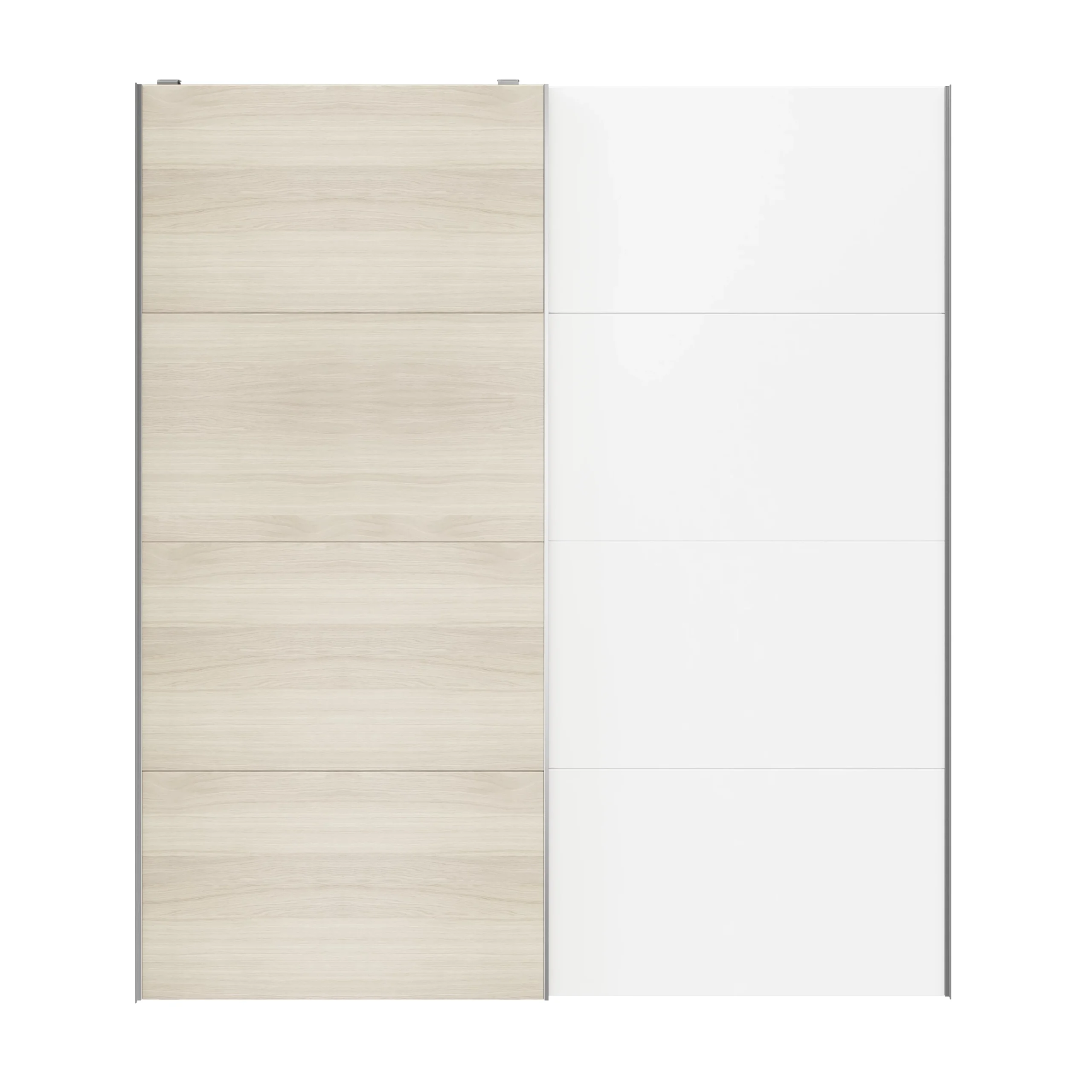 Atomia White Oak Effect 2 Door Sliding Wardrobe Door Kit (H)2250mm (W)2000mm 5 Atomia White Oak Effect 2 Door Sliding Wardrobe Door Kit (H)2250mm (W)2000mm - Image 3