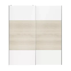 Atomia White Oak Effect 2 Door Sliding Wardrobe Door Kit (H)2250mm (W)2000mm 11 Atomia White Oak Effect 2 Door Sliding Wardrobe Door Kit (H)2250mm (W)2000mm -Trade point atomia white oak effect 2 door sliding wardrobe door kit h 2250mm w 2000mm5059340103464 23c