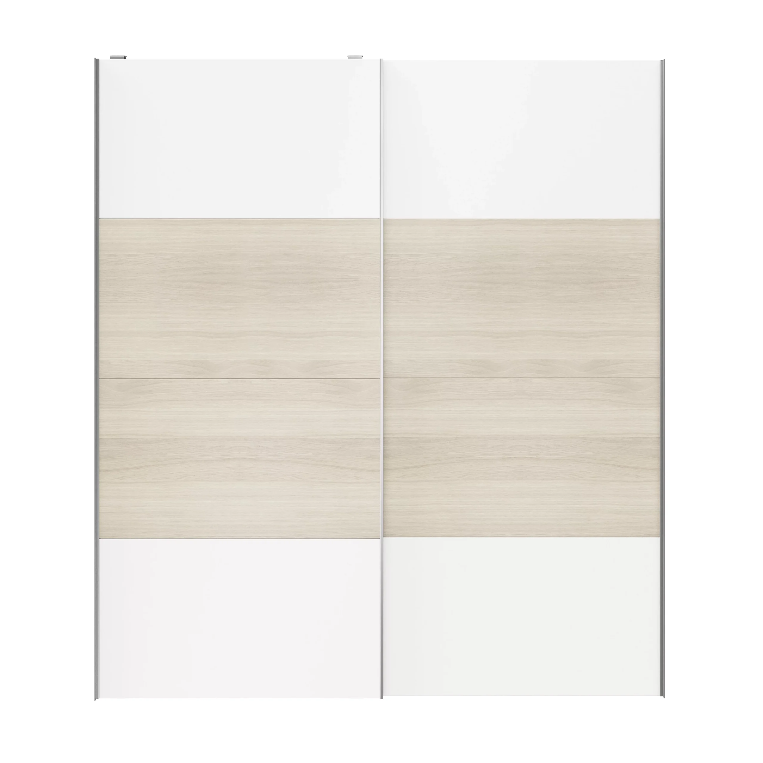 Atomia White Oak Effect 2 Door Sliding Wardrobe Door Kit (H)2250mm (W)2000mm 6 Atomia White Oak Effect 2 Door Sliding Wardrobe Door Kit (H)2250mm (W)2000mm - Image 4