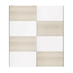 Atomia White Oak Effect 2 Door Sliding Wardrobe Door Kit (H)2250mm (W)2000mm 12 Atomia White Oak Effect 2 Door Sliding Wardrobe Door Kit (H)2250mm (W)2000mm -Trade point atomia white oak effect 2 door sliding wardrobe door kit h 2250mm w 2000mm5059340103464 24c