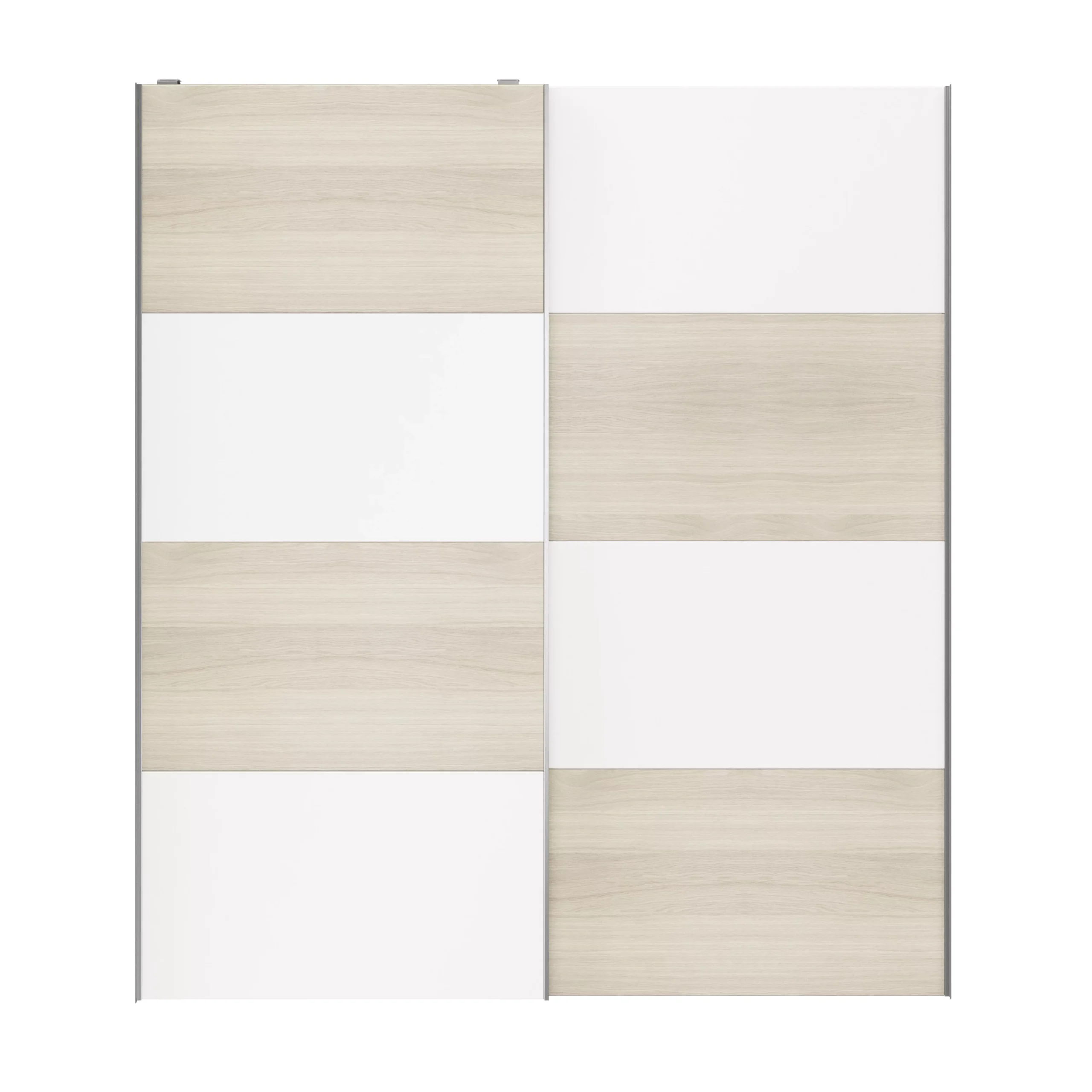 Atomia White Oak Effect 2 Door Sliding Wardrobe Door Kit (H)2250mm (W)2000mm 7 Atomia White Oak Effect 2 Door Sliding Wardrobe Door Kit (H)2250mm (W)2000mm - Image 5