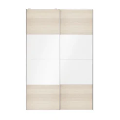 Atomia White Oak Effect High Gloss 2 Door Sliding Wardrobe Door Kit (H)2250mm (W)1500mm 11 Atomia White Oak Effect High Gloss 2 Door Sliding Wardrobe Door Kit (H)2250mm (W)1500mm -Trade point atomia white oak effect high gloss 2 door sliding wardrobe door kit h 2250mm w 1500mm5059340103211 23c