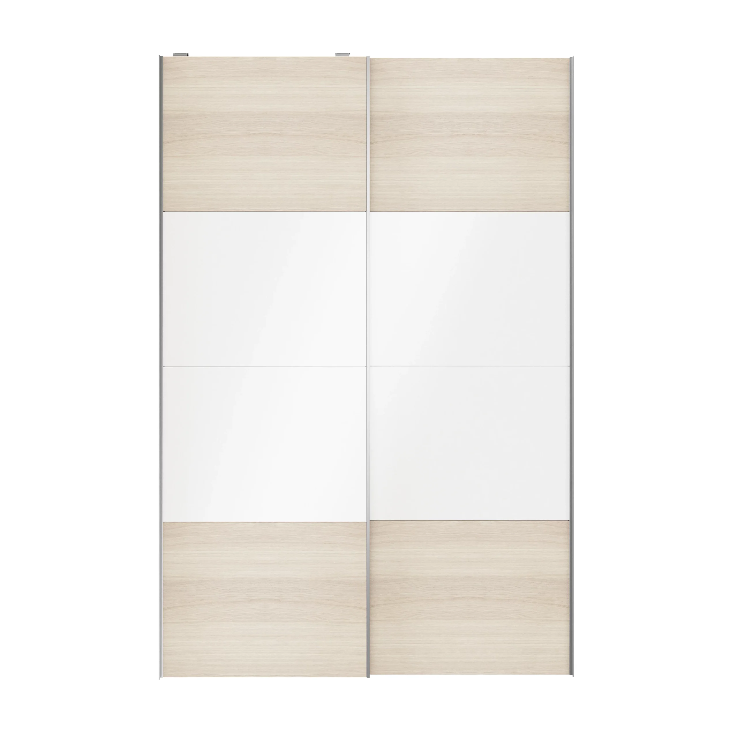 Atomia White Oak Effect High Gloss 2 Door Sliding Wardrobe Door Kit (H)2250mm (W)1500mm 6 Atomia White Oak Effect High Gloss 2 Door Sliding Wardrobe Door Kit (H)2250mm (W)1500mm - Image 4