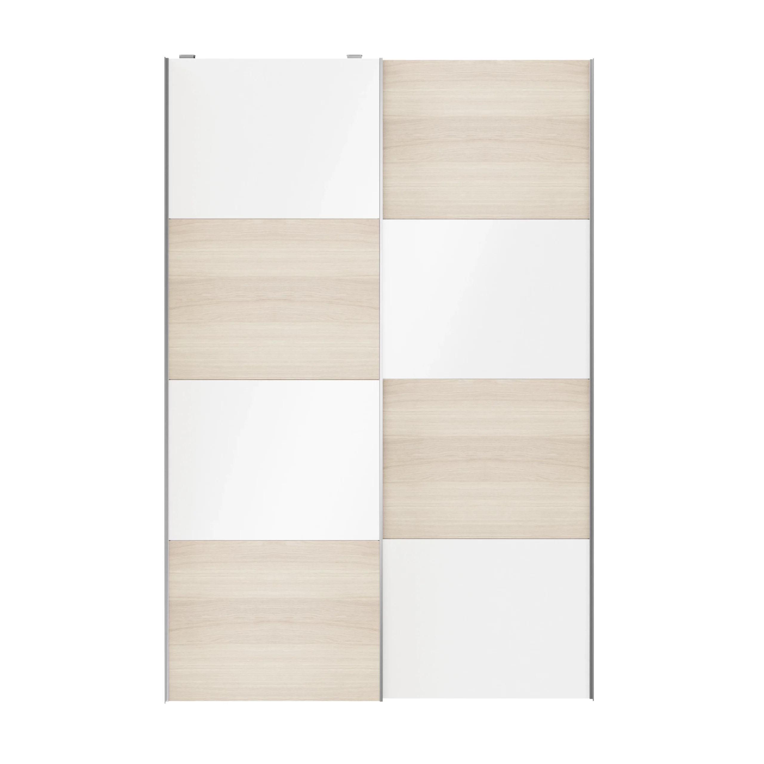 Atomia White Oak Effect High Gloss 2 Door Sliding Wardrobe Door Kit (H)2250mm (W)1500mm 7 Atomia White Oak Effect High Gloss 2 Door Sliding Wardrobe Door Kit (H)2250mm (W)1500mm - Image 5