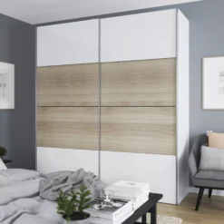 Atomia White Oak Effect High Gloss 2 Door Sliding Wardrobe Door Kit (H)2250mm (W)2000mm 14 Atomia White Oak Effect High Gloss 2 Door Sliding Wardrobe Door Kit (H)2250mm (W)2000mm -Trade point atomia white oak effect high gloss 2 door sliding wardrobe door kit h 2250mm w 2000mm5059340103426 01i