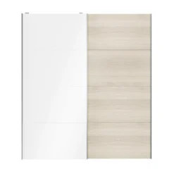 Atomia White Oak Effect High Gloss 2 Door Sliding Wardrobe Door Kit (H)2250mm (W)2000mm 11 Atomia White Oak Effect High Gloss 2 Door Sliding Wardrobe Door Kit (H)2250mm (W)2000mm -Trade point atomia white oak effect high gloss 2 door sliding wardrobe door kit h 2250mm w 2000mm5059340103426 22c