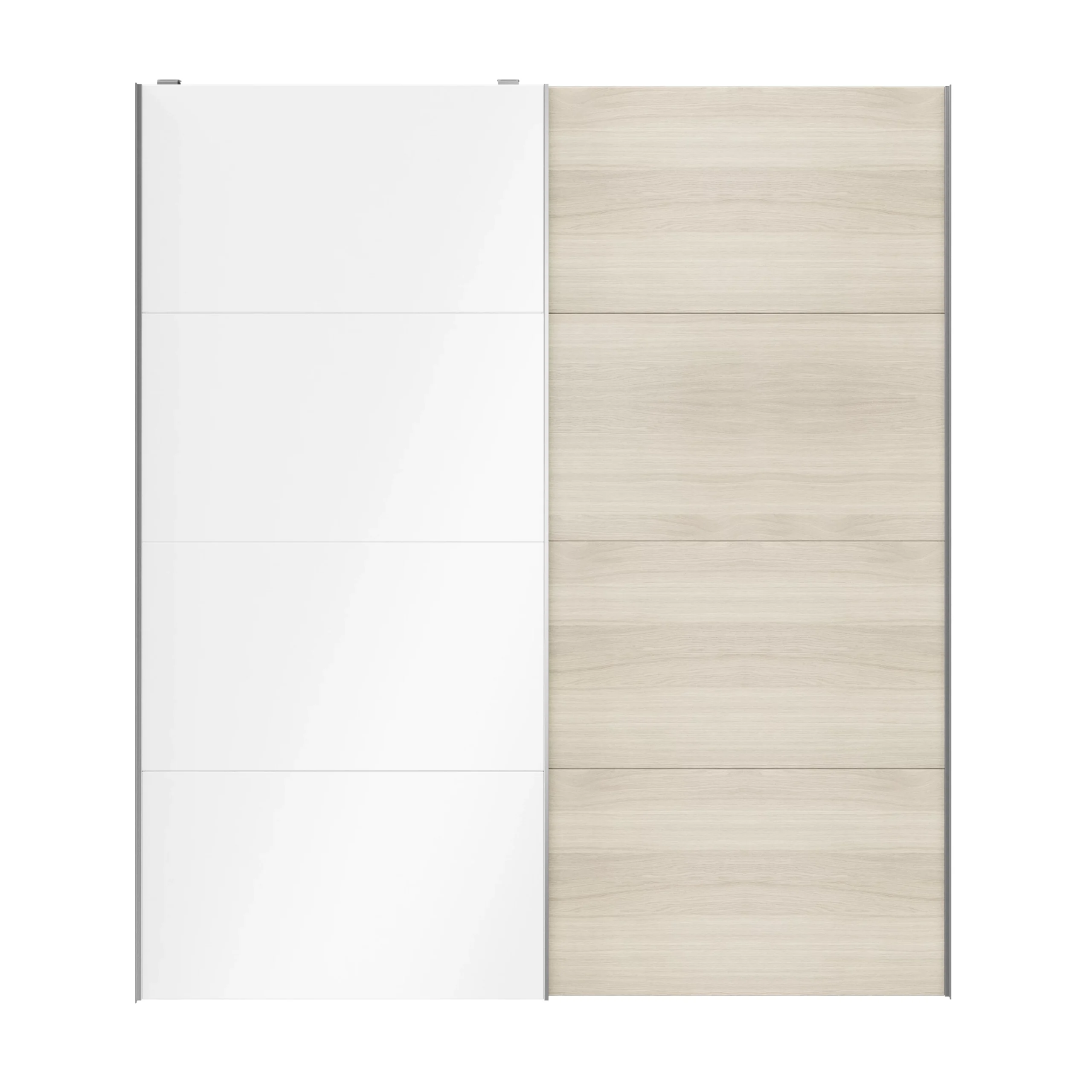 Atomia White Oak Effect High Gloss 2 Door Sliding Wardrobe Door Kit (H)2250mm (W)2000mm 5 Atomia White Oak Effect High Gloss 2 Door Sliding Wardrobe Door Kit (H)2250mm (W)2000mm - Image 3
