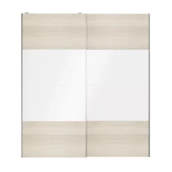 Atomia White Oak Effect High Gloss 2 Door Sliding Wardrobe Door Kit (H)2250mm (W)2000mm 12 Atomia White Oak Effect High Gloss 2 Door Sliding Wardrobe Door Kit (H)2250mm (W)2000mm -Trade point atomia white oak effect high gloss 2 door sliding wardrobe door kit h 2250mm w 2000mm5059340103426 23c