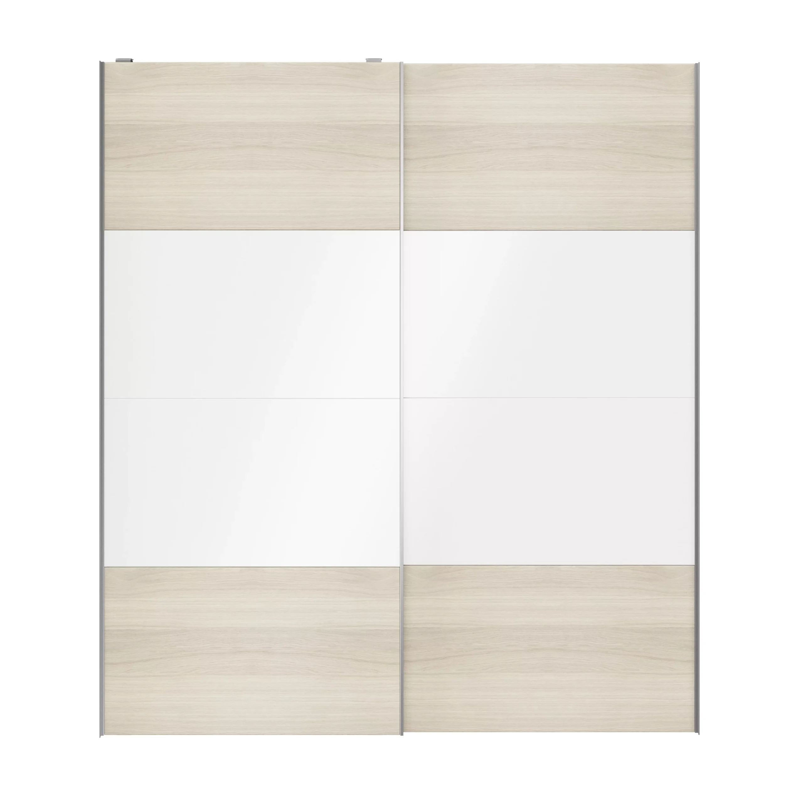 Atomia White Oak Effect High Gloss 2 Door Sliding Wardrobe Door Kit (H)2250mm (W)2000mm 6 Atomia White Oak Effect High Gloss 2 Door Sliding Wardrobe Door Kit (H)2250mm (W)2000mm - Image 4