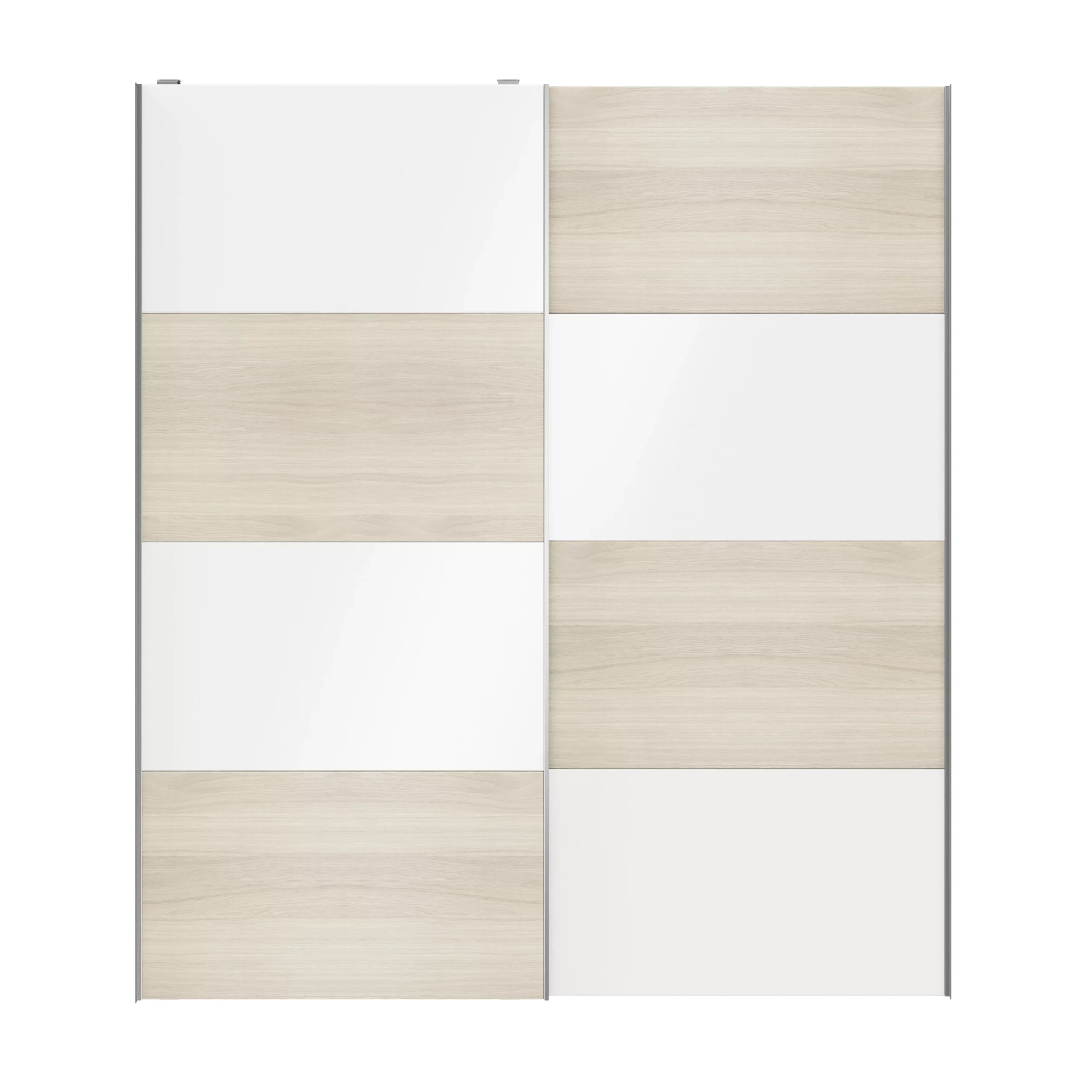Atomia White Oak Effect High Gloss 2 Door Sliding Wardrobe Door Kit (H)2250mm (W)2000mm 7 Atomia White Oak Effect High Gloss 2 Door Sliding Wardrobe Door Kit (H)2250mm (W)2000mm - Image 5