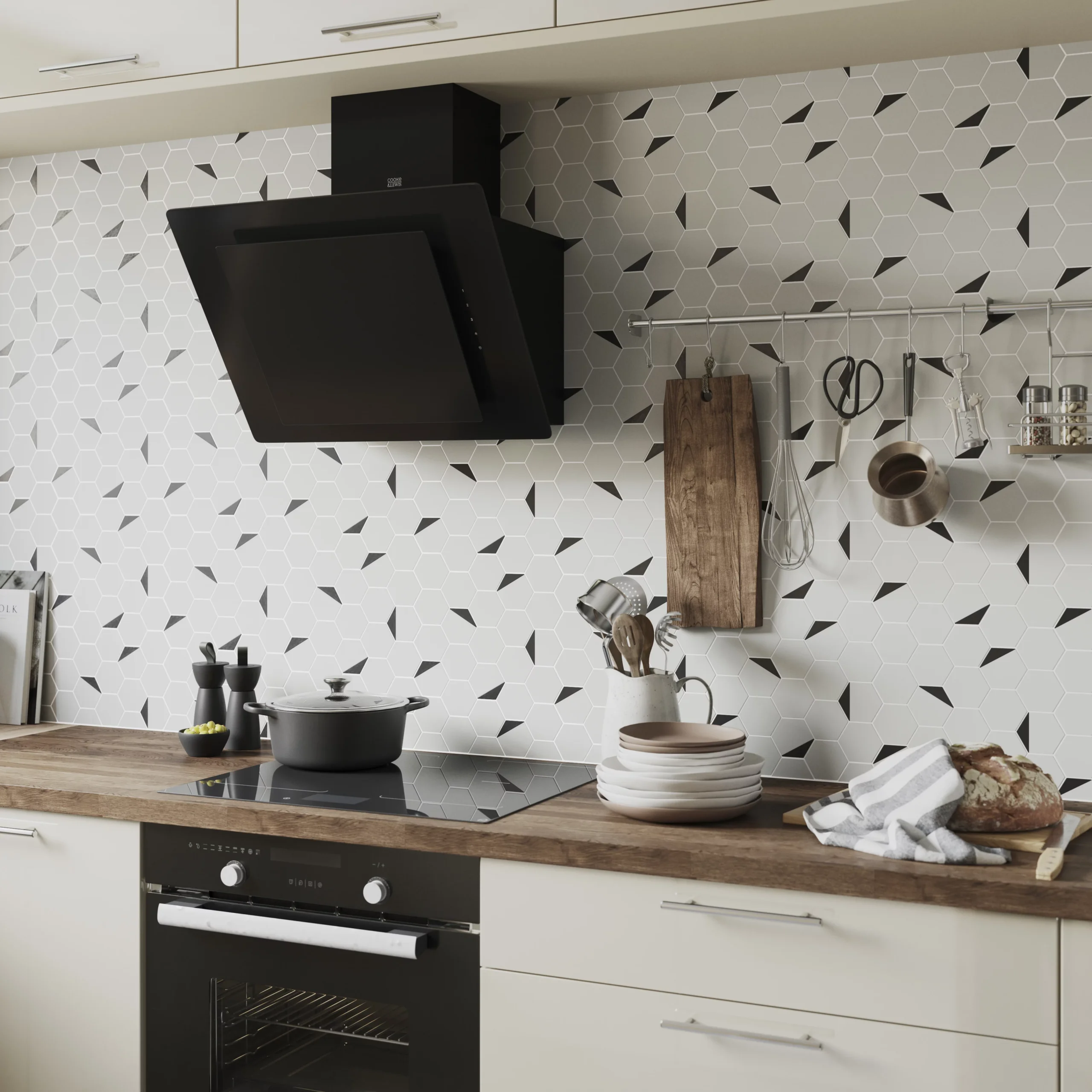 Delicato White Natural Stone & Stainless Steel Mosaic Tile Sheet, (L)306mm (W)332mm 3 Delicato White Natural Stone & Stainless Steel Mosaic Tile Sheet, (L)306mm (W)332mm