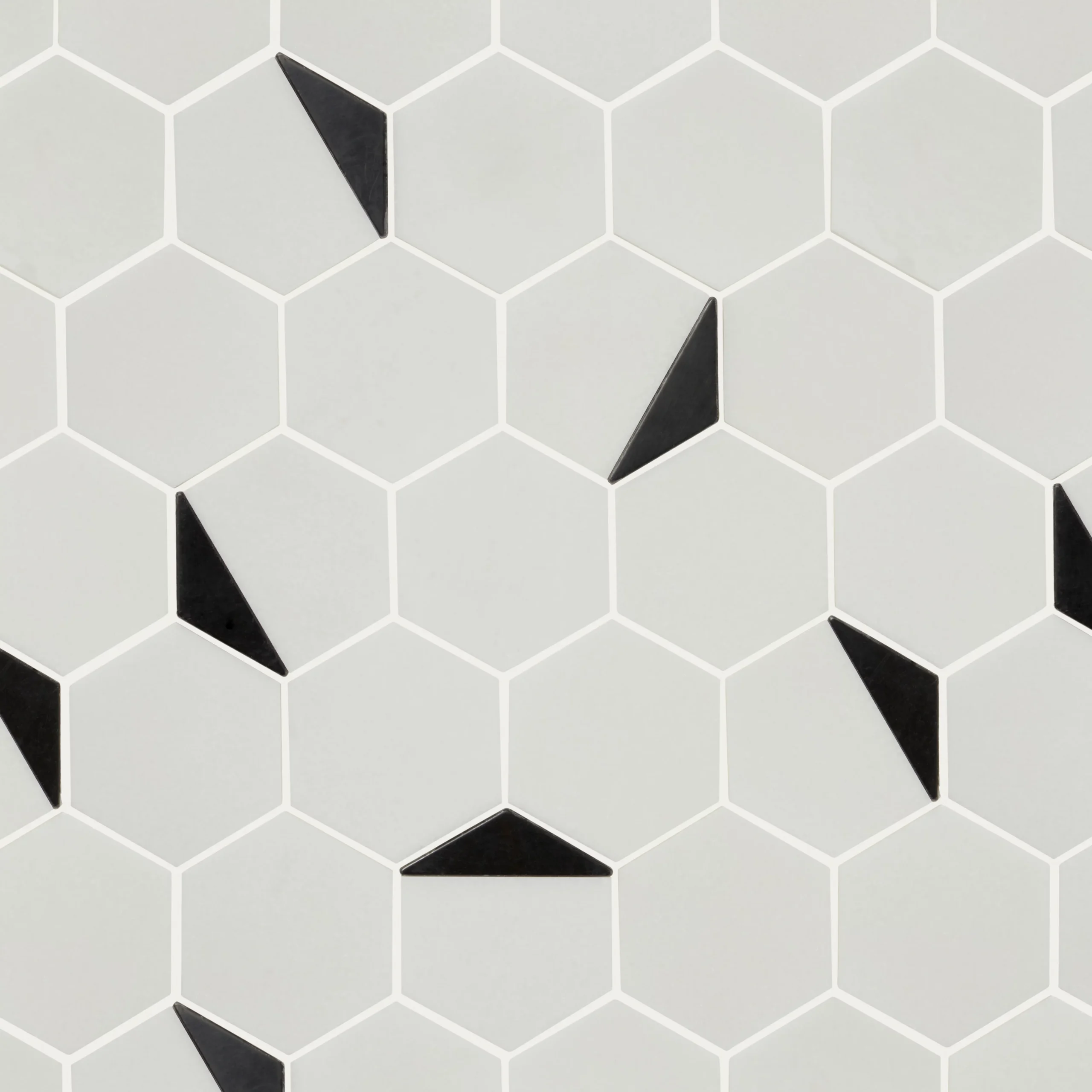 Delicato White Natural Stone & Stainless Steel Mosaic Tile Sheet, (L)306mm (W)332mm 5 Delicato White Natural Stone & Stainless Steel Mosaic Tile Sheet, (L)306mm (W)332mm - Image 3