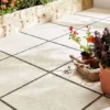Egypte Stone Cream Matt Stone Effect Porcelain Outdoor Floor Tile, Pack Of 2, (L)600mm (W)600mm -Trade point egypte stone cream matt stone effect porcelain outdoor floor tile pack of 2 l 600mm w 600mm5036581057268 02i BQ