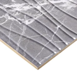 Elegance Grey 3D Decor Marble Effect Ceramic Tile, Pack Of 7, (L)600mm (W)200mm 10 Elegance Grey 3D Decor Marble Effect Ceramic Tile, Pack Of 7, (L)600mm (W)200mm -Trade point elegance grey 3d decor marble effect ceramic tile pack of 7 l 600mm w 200mm5036581065096 36c