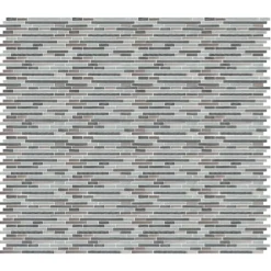 Foxe Grey Muretto Glass & Stainless Steel Mosaic Tile Sheet, (L)300mm (W)300mm -Trade point foxe grey muretto glass stainless steel mosaic tile sheet l 300mm w 300mm5036581068349 37c