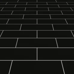 Glina Black Gloss Ceramic Wall Tile, Pack Of 34, (L)297mm (W)97mm -Trade point glina black gloss ceramic wall tile pack of 34 l 297mm w 97mm5036581063153 38c