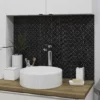 Glina Black Gloss Patterned Ceramic Wall Tile, Pack Of 40, (L)150mm (W)150mm 1 Glina Black Gloss Patterned Ceramic Wall Tile, Pack Of 40, (L)150mm (W)150mm -Trade point glina black gloss patterned ceramic wall tile pack of 40 l 150mm w 150mm5059340192772 01i