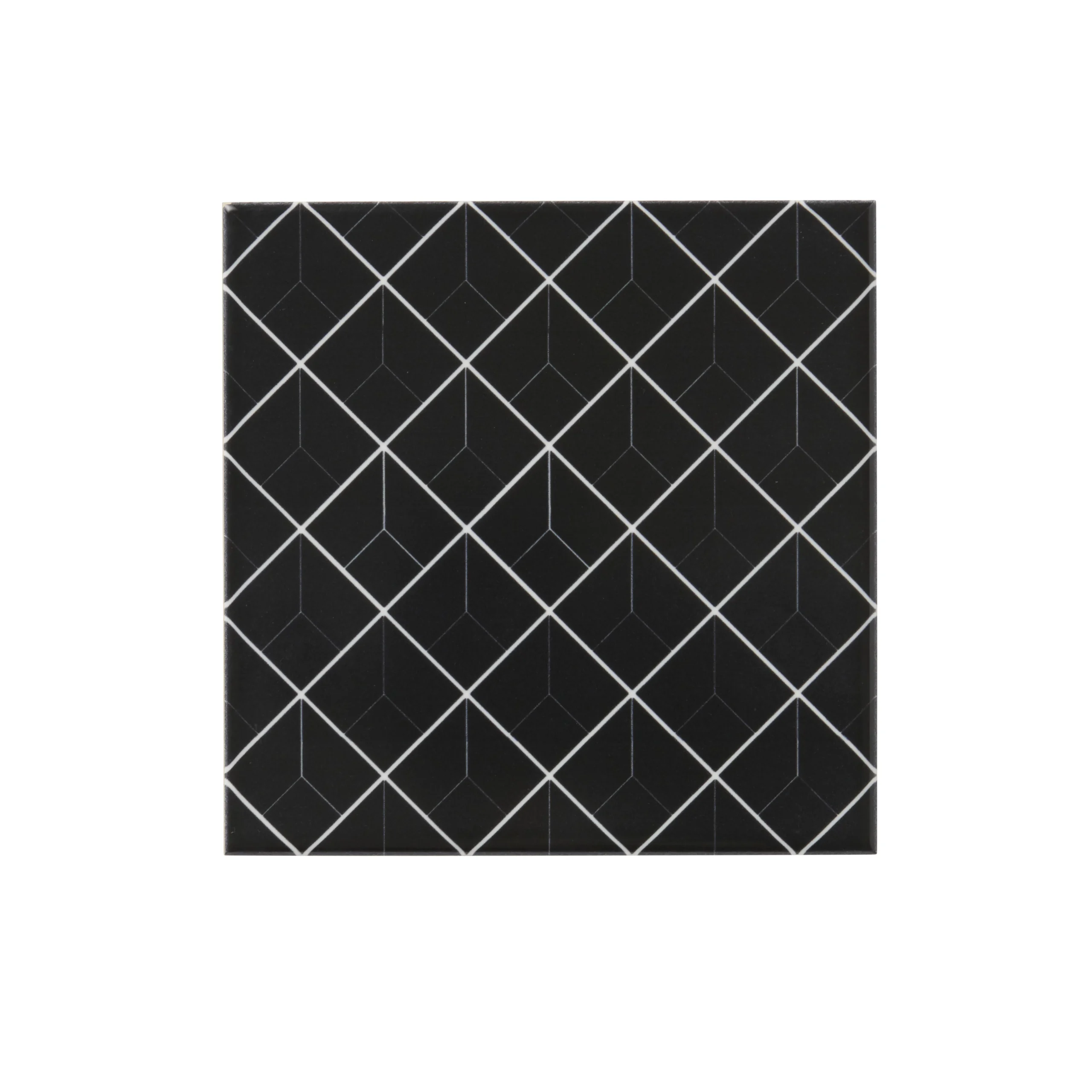 Glina Black Gloss Patterned Ceramic Wall Tile, Pack Of 40, (L)150mm (W)150mm 4 Glina Black Gloss Patterned Ceramic Wall Tile, Pack Of 40, (L)150mm (W)150mm - Image 2