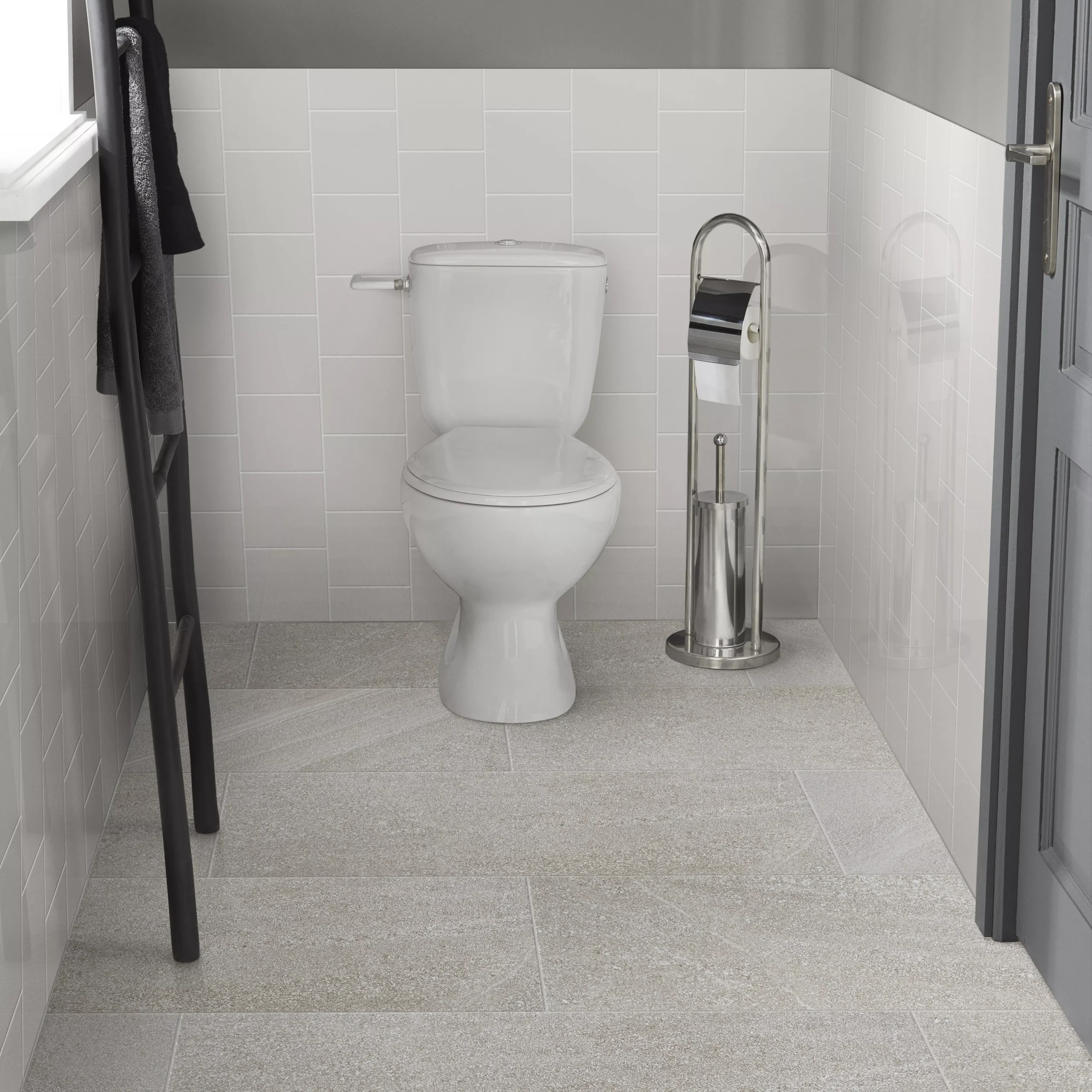 Glina Grey Gloss Ceramic Wall Tile, Pack Of 40, (L)150mm (W)150mm 8 Glina Grey Gloss Ceramic Wall Tile, Pack Of 40, (L)150mm (W)150mm - Image 6