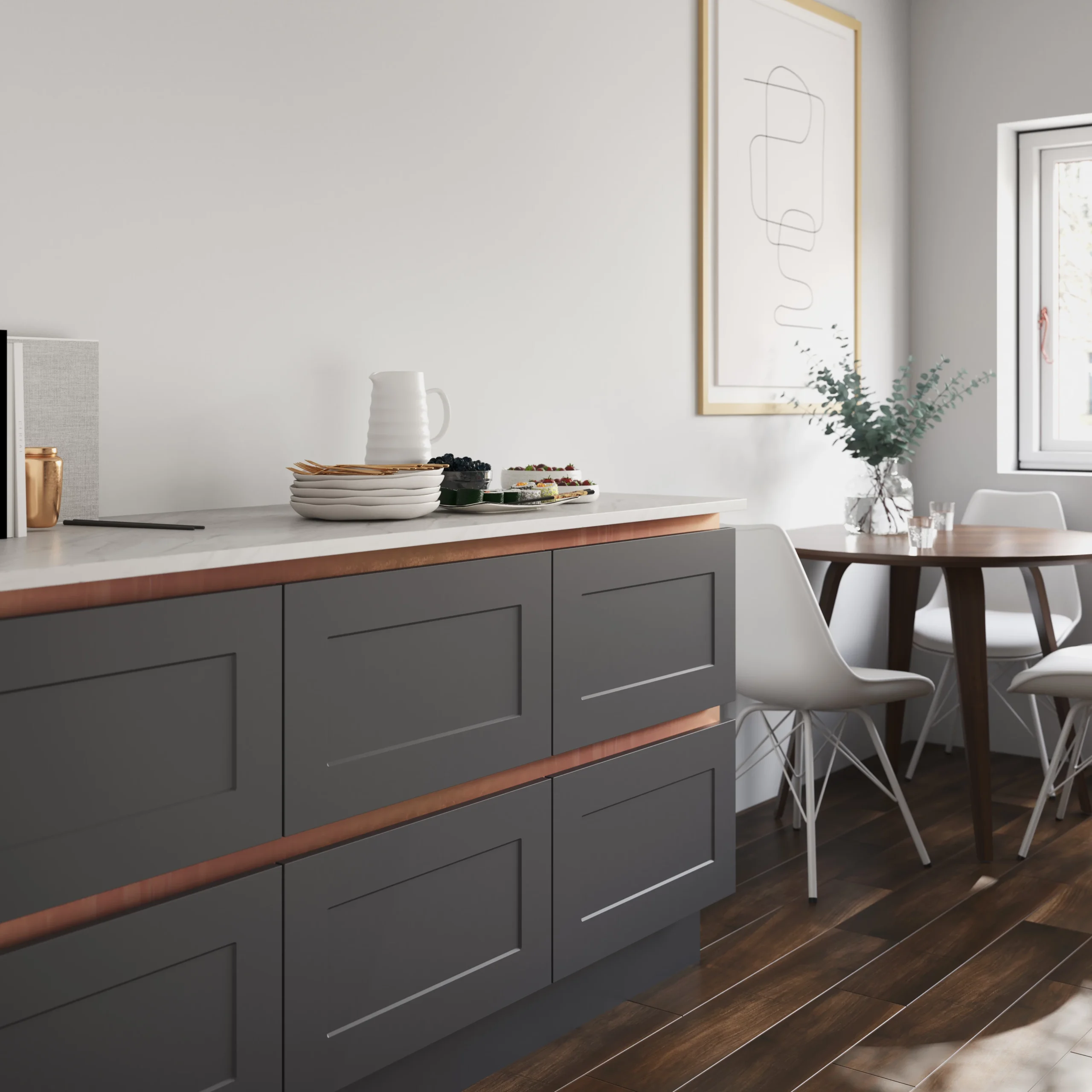 GoodHome 27mm Kava Matt Natural Solid Beech Square Edge Kitchen Worktop, (L)3000mm 8 GoodHome 27mm Kava Matt Natural Solid Beech Square Edge Kitchen Worktop, (L)3000mm - Image 6