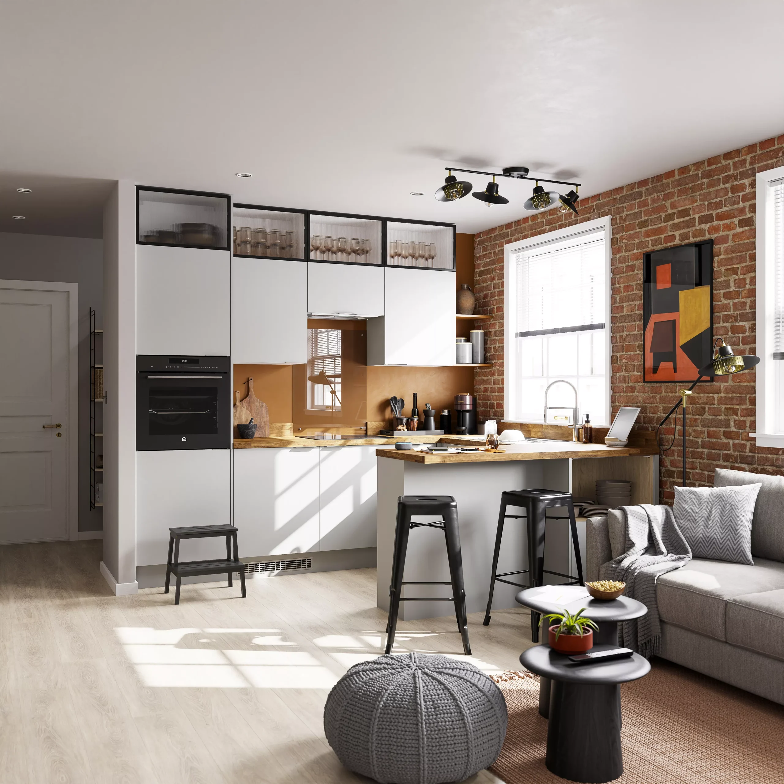 GoodHome 38mm Kala Matt Honey Wood Effect Chipboard & Laminate Square Edge Kitchen Worktop, (L)3000mm 8 GoodHome 38mm Kala Matt Honey Wood Effect Chipboard & Laminate Square Edge Kitchen Worktop, (L)3000mm - Image 6