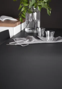 GoodHome 38mm Super Matt Black Chipboard & Laminate Square Edge Kitchen Worktop, (L)3000mm -Trade point goodhome 38mm super matt black chipboard laminate square edge kitchen worktop l 3000mm3663602635000 10i