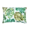 GoodHome Agathe Green & White Palm Leaf Indoor Cushion (L)40cm X (W)60cm -Trade point goodhome agathe green white palm leaf indoor cushion l 40cm x w 60cm3663602686163 02c bq