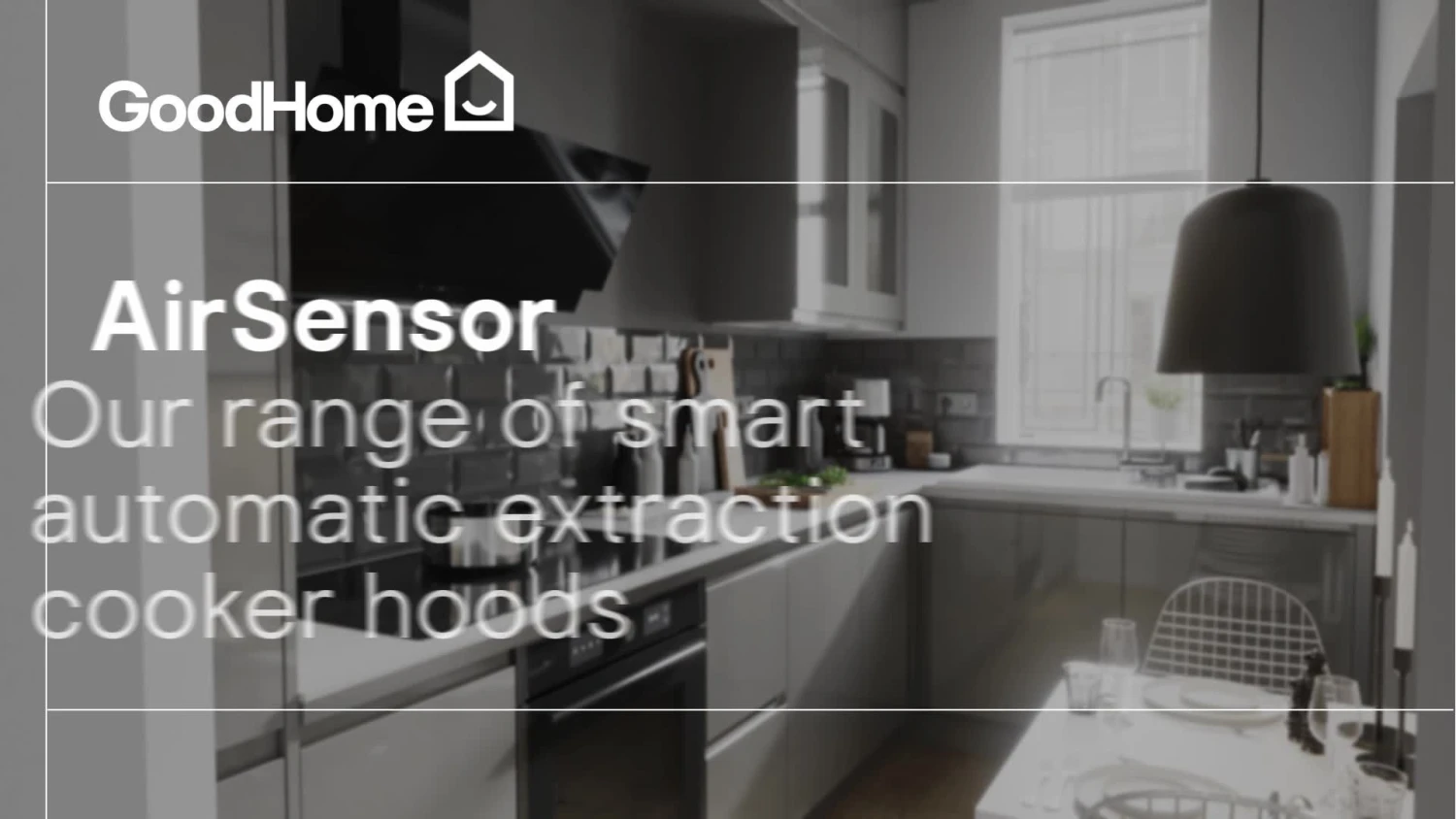 GoodHome AirSensor GHBH60ASBL Glass Box Cooker Hood (W)60cm 4 GoodHome AirSensor GHBH60ASBL Glass Box Cooker Hood (W)60cm - Image 2