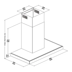 GoodHome AirSensor GHBH90ASBL Glass Box Cooker Hood (W)90cm 17 GoodHome AirSensor GHBH90ASBL Glass Box Cooker Hood (W)90cm -Trade point goodhome airsensor ghbh90asbl glass box cooker hood w 90cm5059340445922 01t