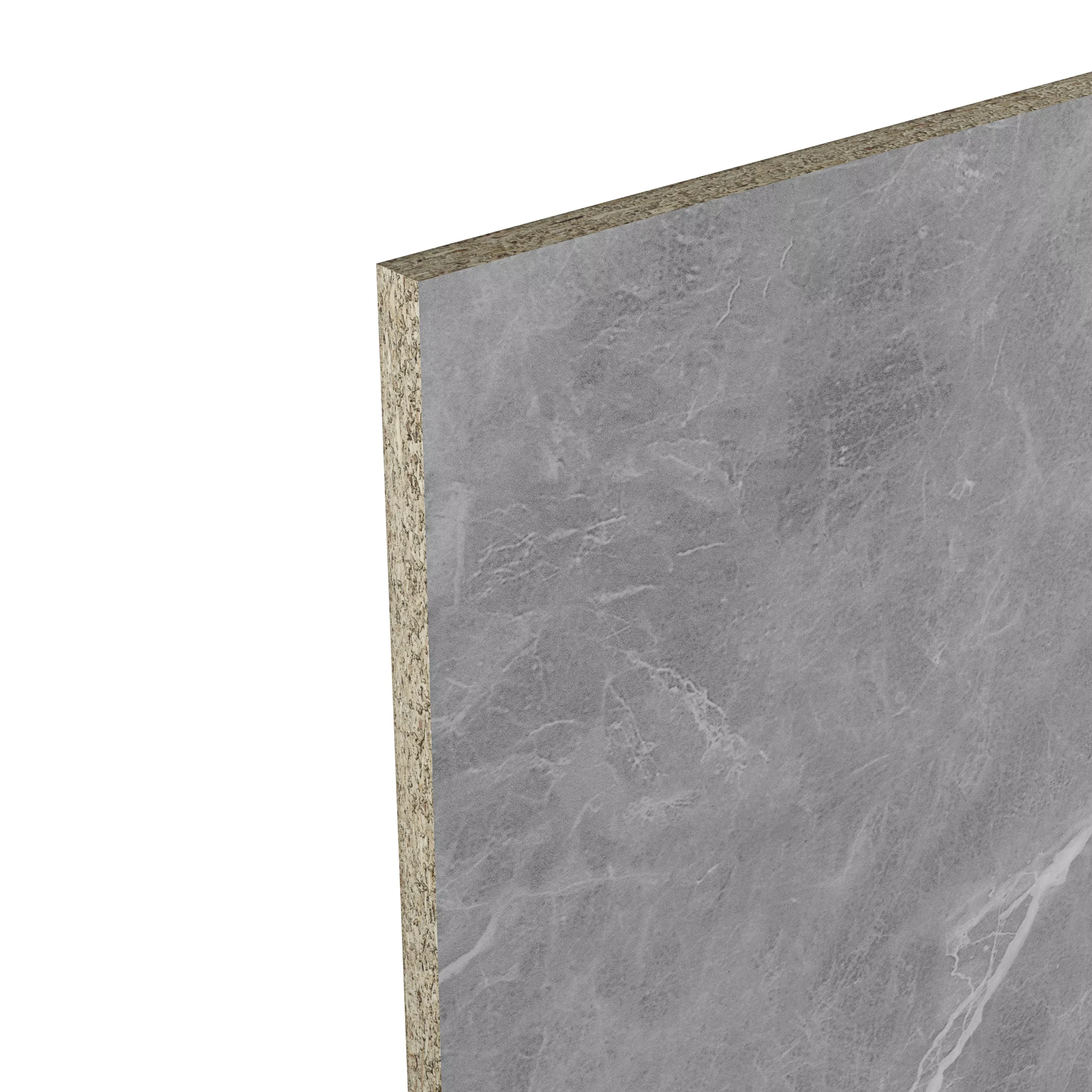 GoodHome Algiata Polished Grey Marble Effect Laminated Chipboard Back Panel, (H)600mm (W)3000mm (T)8mm 4 GoodHome Algiata Polished Grey Marble Effect Laminated Chipboard Back Panel, (H)600mm (W)3000mm (T)8mm - Image 2